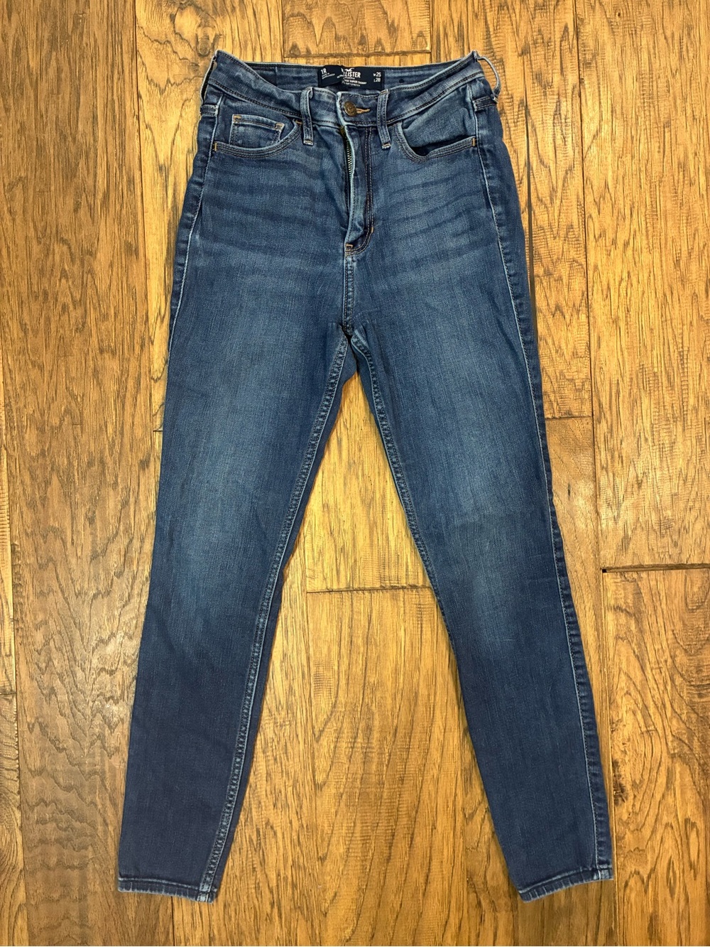 Hollister Women's Skinny Jeans - Dark Blue Wash